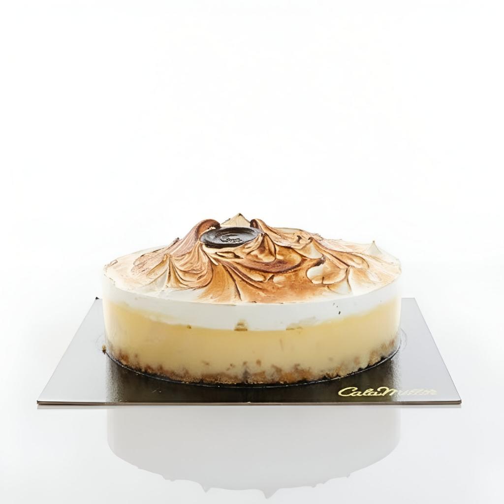 Tarta de mousse de limón al cava