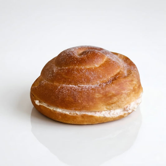 Ensaimada individual de jamón y queso
