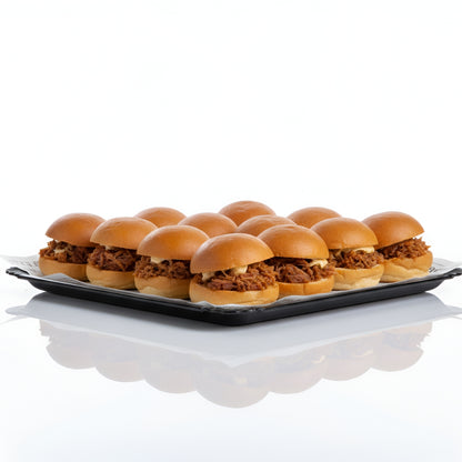 Bandeja de mini hamburguesas variadas